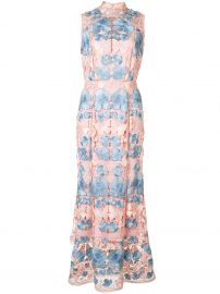 Marchesa Notte floral dress at Farfetch